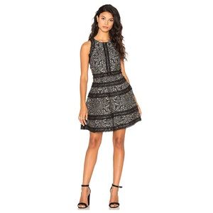 🎁5/$25 Parker Garnett Black Lace Applique Sleeveless Dress Revolve